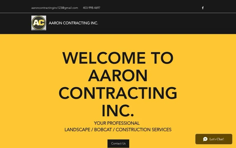 Aaron contracting inc & bobcat