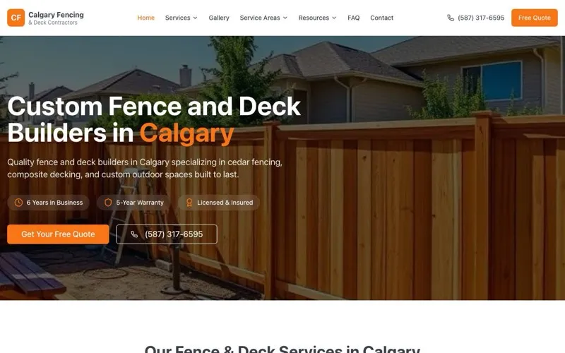 Calgary Fencing & Deck Contractors