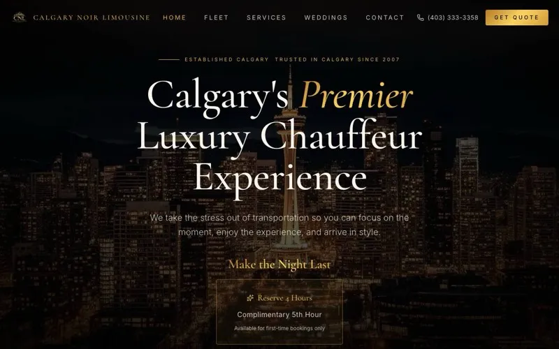 Calgary Noir Limousine