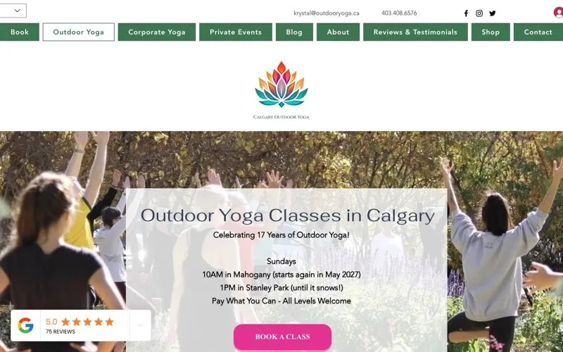 Calgary Outdoor Yoga