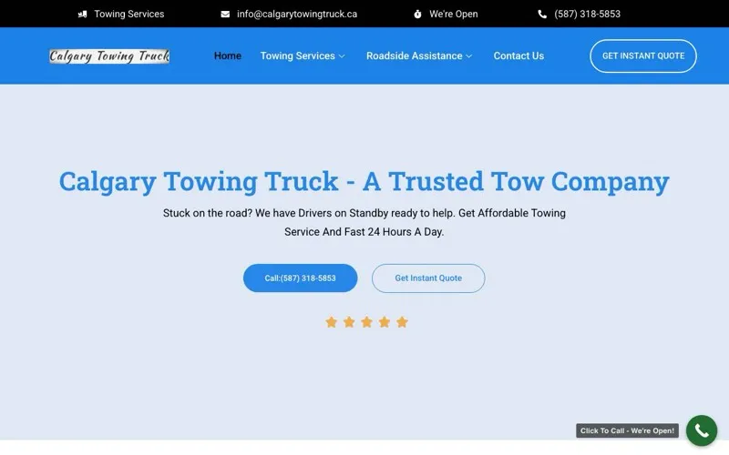 Calgary Towing Truck