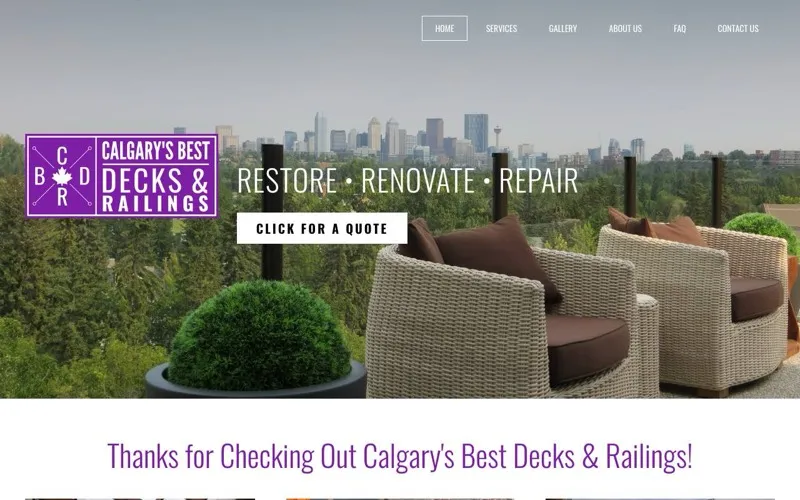 Calgary's Best Decks & Railings