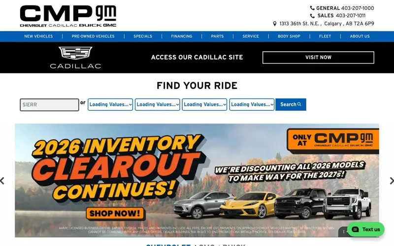 CMP Chevrolet Cadillac Buick GMC