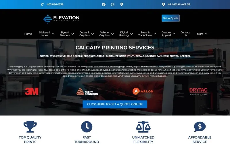 Elevation Printworks (Formerly Pixel Imaging)