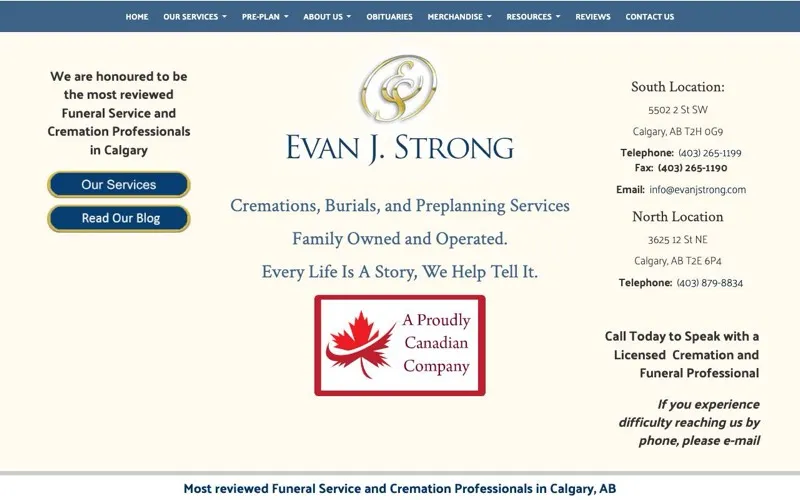 Evan J. Strong Funeral Services