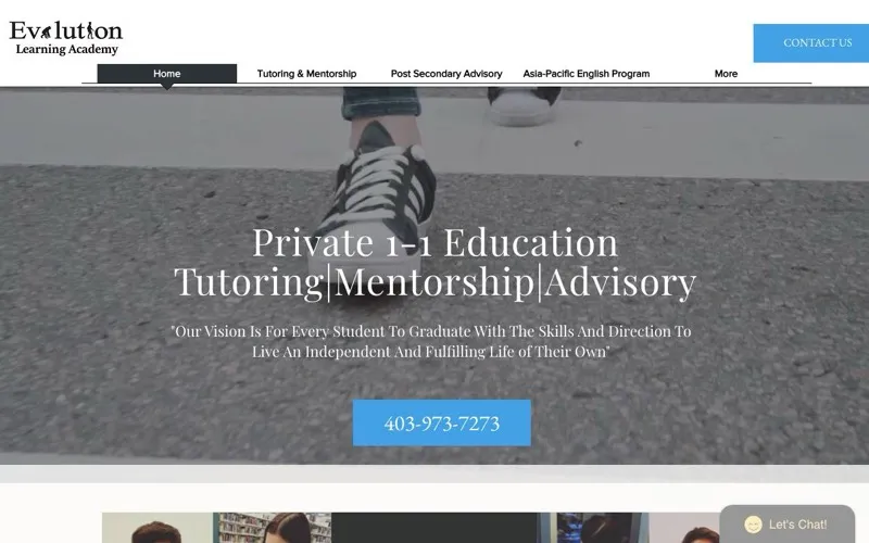 Evolution Learning Tutoring Calgary