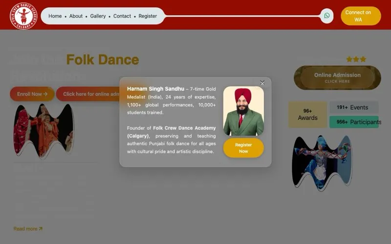 FOLK CREW DANCE ACADEMY (BHANGRA GIDHA)
