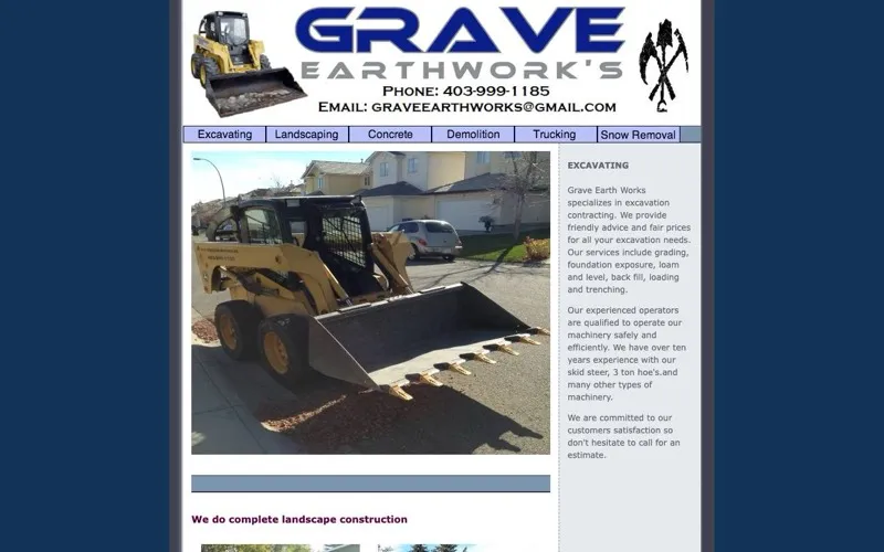 Grave Earth Works Ltd -Landscaping And Excavation Services