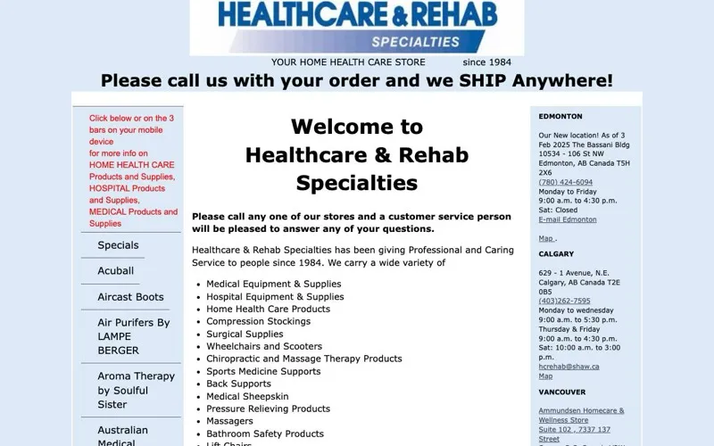 Healthcare & Rehab Specialties
