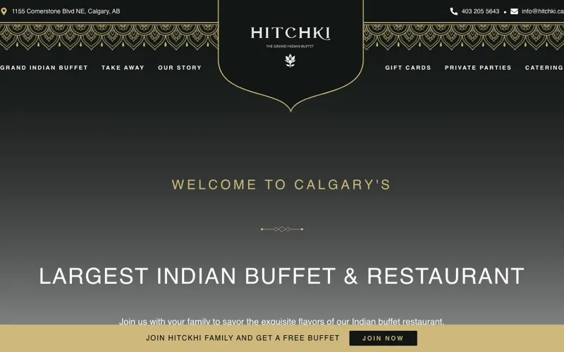HITCHKI The Grand Indian Buffet