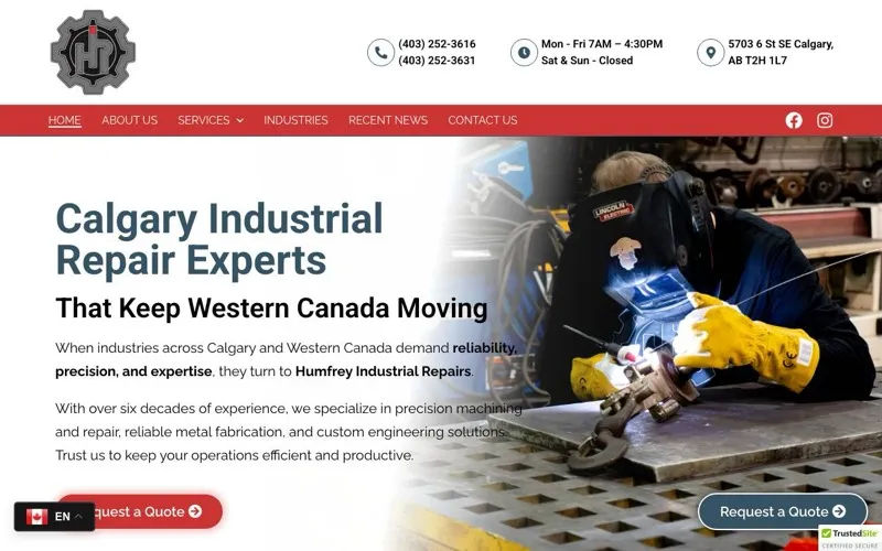 Humfrey Industrial Repairs (1983) Ltd.