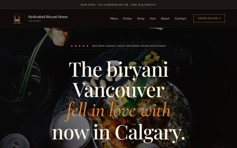 Hyderabad Biryani House Calgary