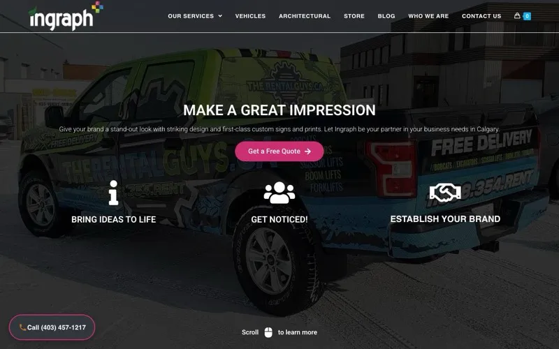Ingraph Calgary Signs and Vehicle Wraps