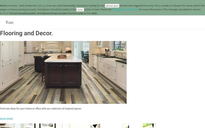 JD’s FlOORING & DECOR WORLD LTD .