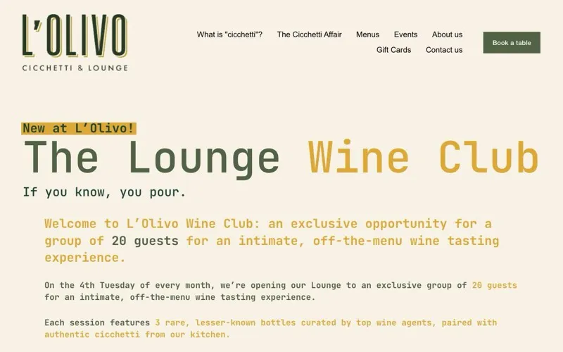 L'Olivo Cicchetti & Lounge