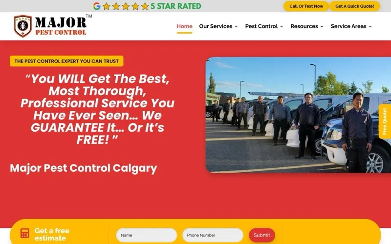Major Pest Control Calgary Inc