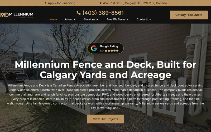 Millennium Fence and Deck