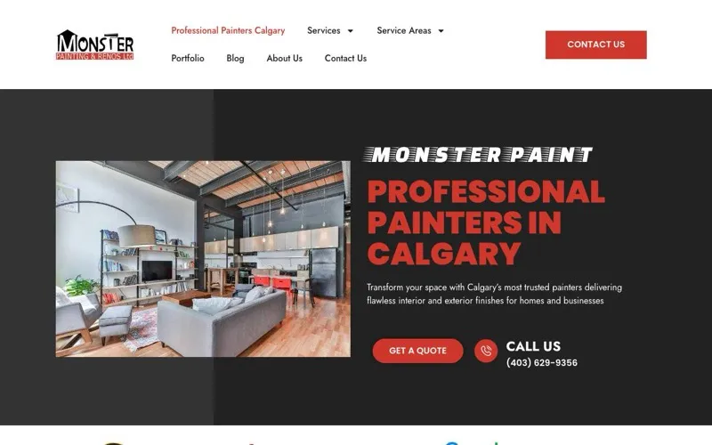 Monster Painting & Renos Ltd. Residential & Commercial Painters Calgary