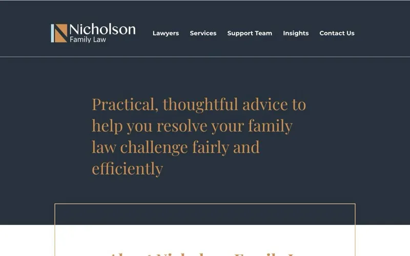 Nicholson Family Law