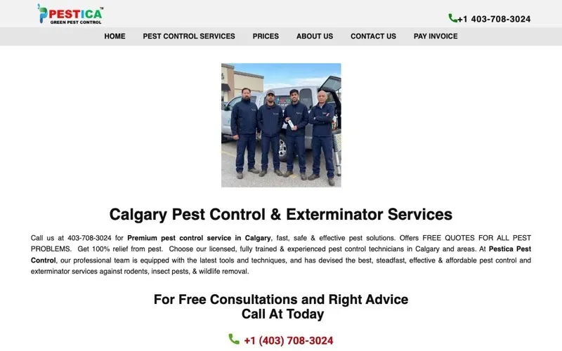 Pestica Green Pest Control Calgary