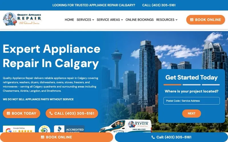 Quality Appliance Repair Calgary