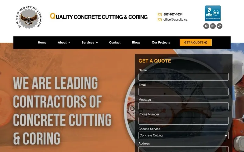 Quality Concrete Cutting & Coring Ltd