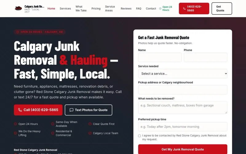 Red Stone Calgary Junk Removal