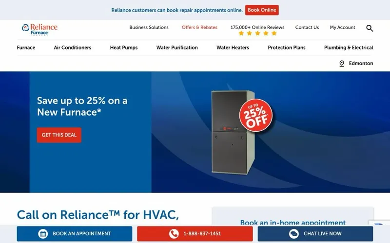 Reliance Calgary Heating, Air Conditioning & Plumbing