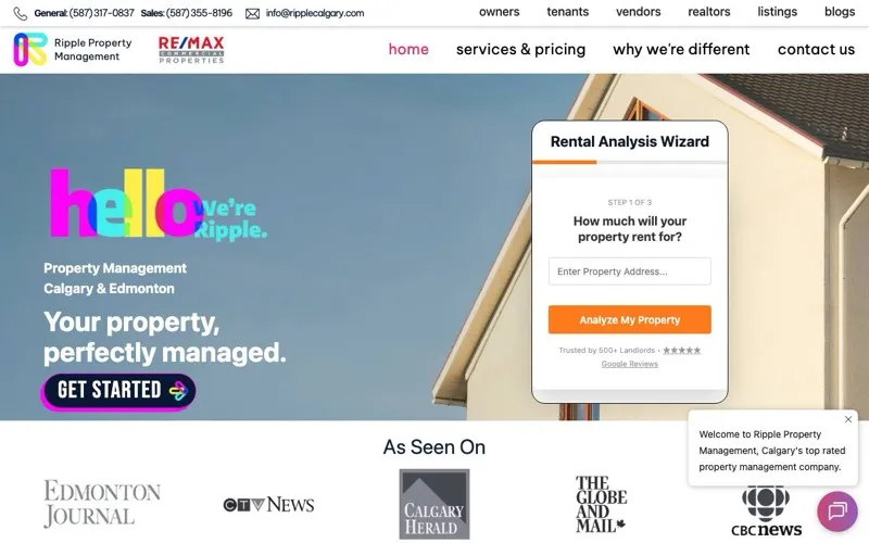 Ripple Property Management Calgary & Edmonton