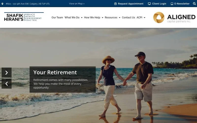 Shafik Hirani's Private Wealth Management Practice at Aligned Capital Partners Inc.