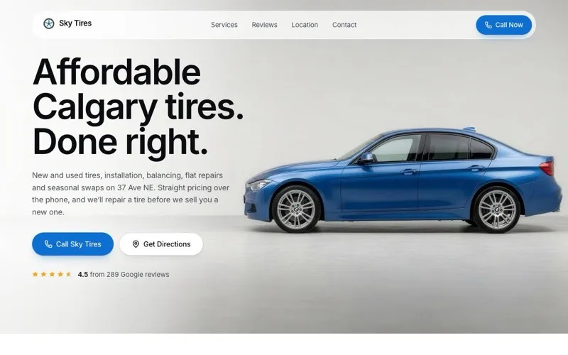 Sky tires auto service