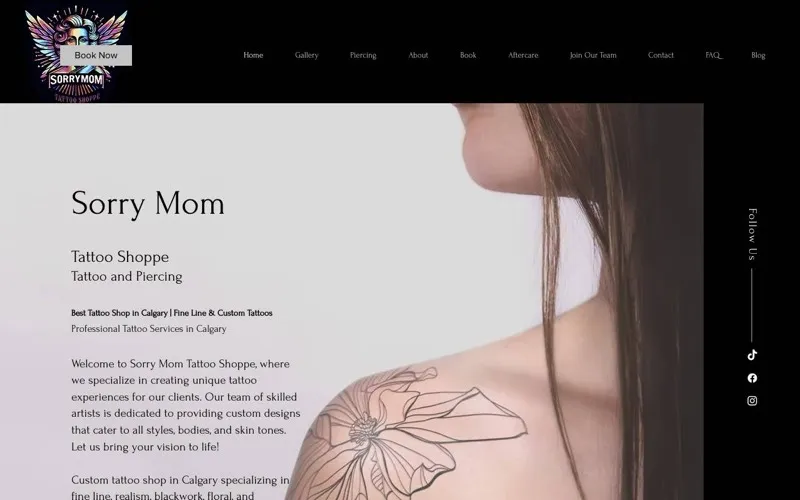Sorry mom tattoo shoppe