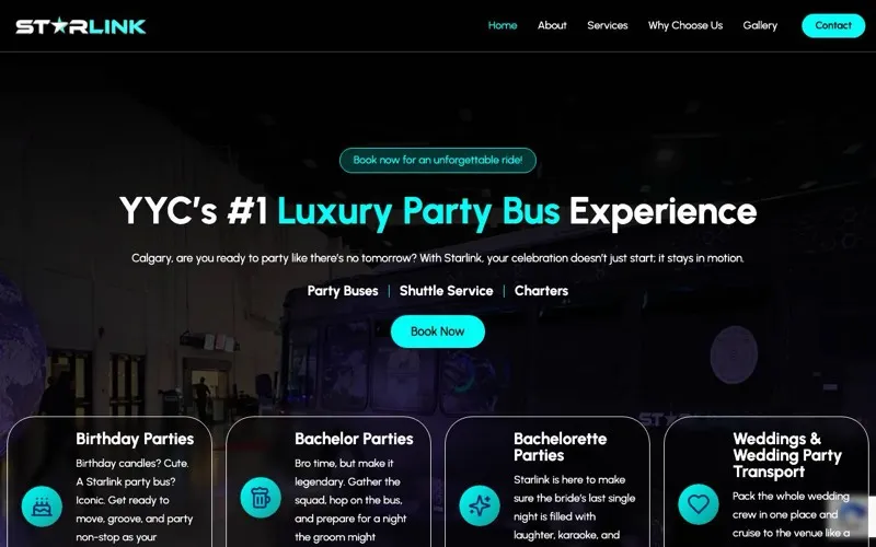 Starlink Luxury Party Bus & Limo Calgary