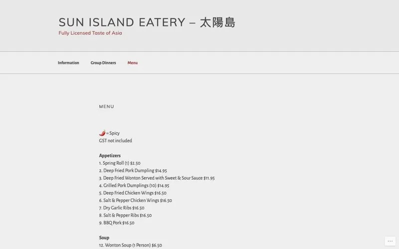 Sun Island Eatery