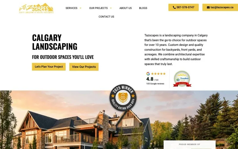 Tazscapes Inc. Calgary Landscaping