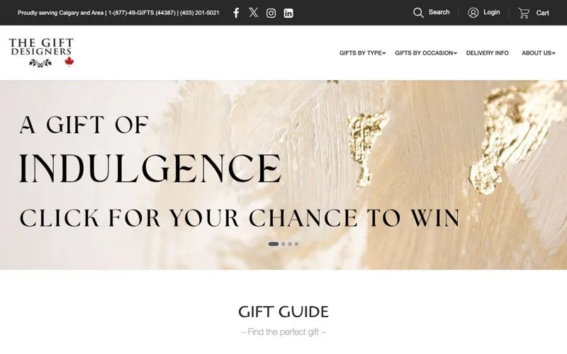The Gift Designers Calgary Gift Baskets