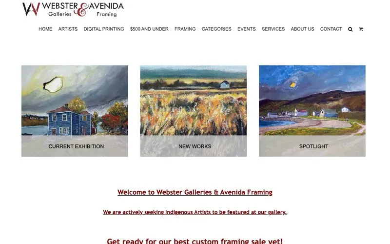 Webster Galleries & Avenida Framing