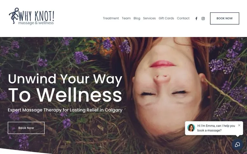 Why Knot! Massage & Wellness Calgary. SAME DAY ONLINE BOOKING